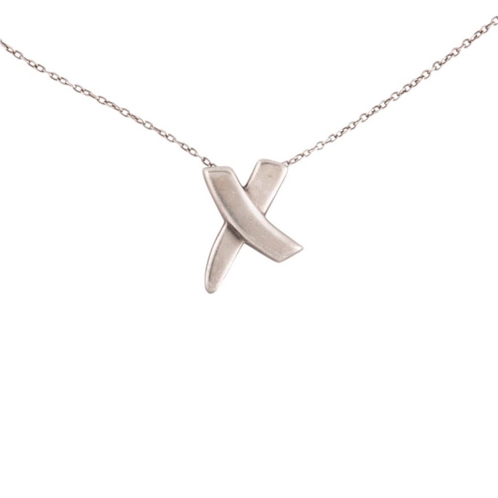 Authentic Tiffany & Co, Sterling, silver X necklace